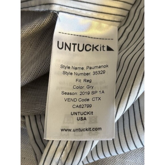 UNTUCKIT Paumanok Linen Blend Shorts Size 36 Chino Khaki Preppy Golf Beach Flex - Picture 8 of 13